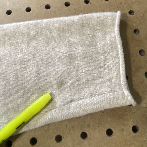 Repeat Brand Easy Knit 100% Pure Cashmere Sweater Jumper Beige 42/Large Women - Picture 5 of 9